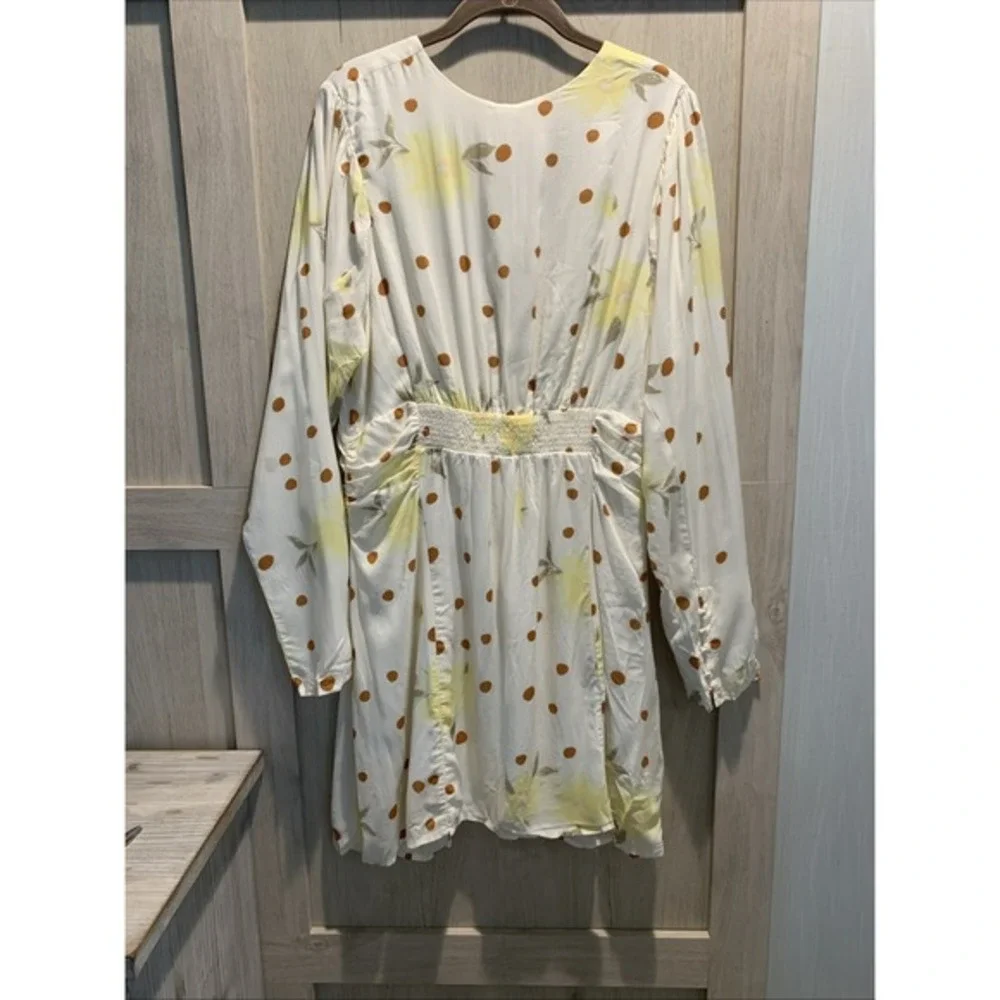 Free People‎ Sunshine Combo Dress Viscose Size L NWT